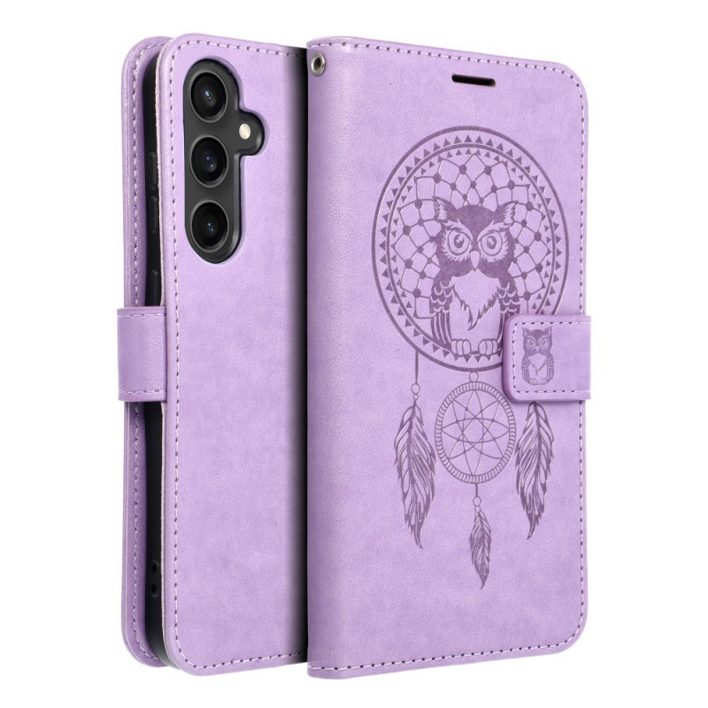 Viedtālruņa atveramais maciņš Samsung Galaxy S23 FE Mezzo Book Dreamcatcher Purple