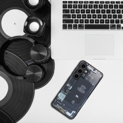 Nutitelefoni tagakaas Samsung Galaxy A05S Tehnoloogiakorpuse disain 2 Must, Disaini järgi