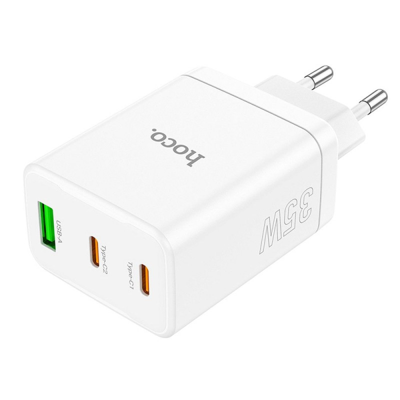 Universal charger 2 x Type C + USB A PD QC3.0 3A 35W N33