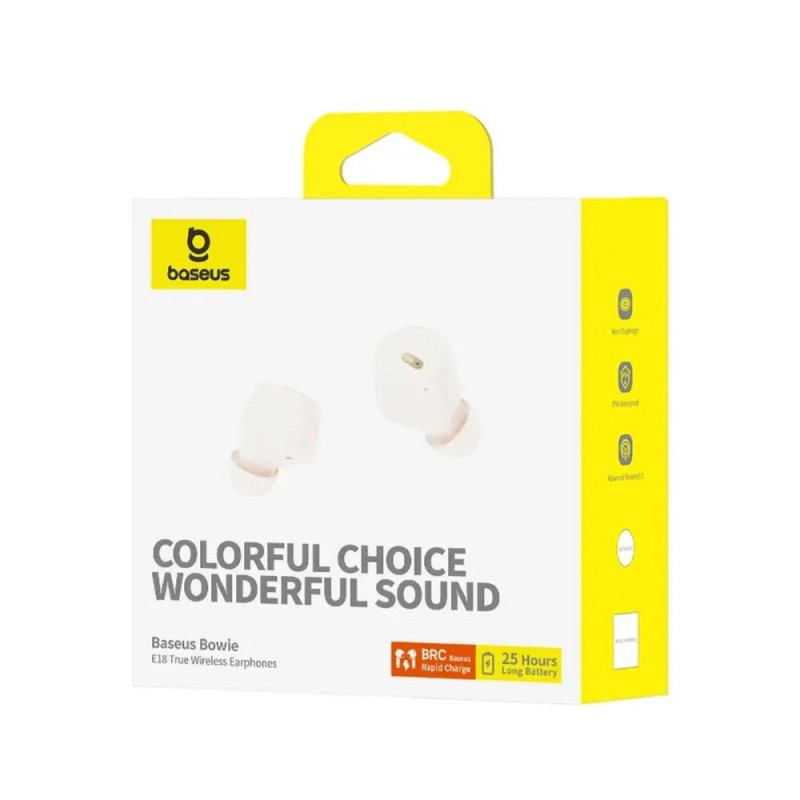 Bezvadu austiņas Wireless Earphones E18 White