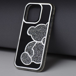 Viedtālruņa aizmugurējais vāciņš Apple iPhone 13 Teddy bear Silver