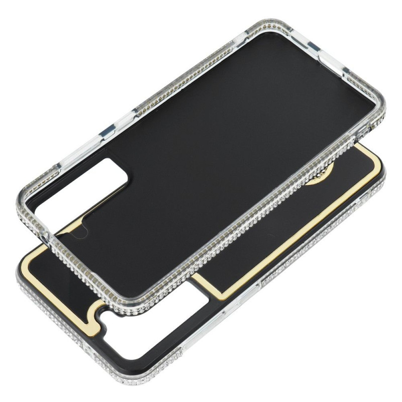 Viedtālruņa aizmugurējais vāciņš Samsung Galaxy S22 Teddy bear Melna