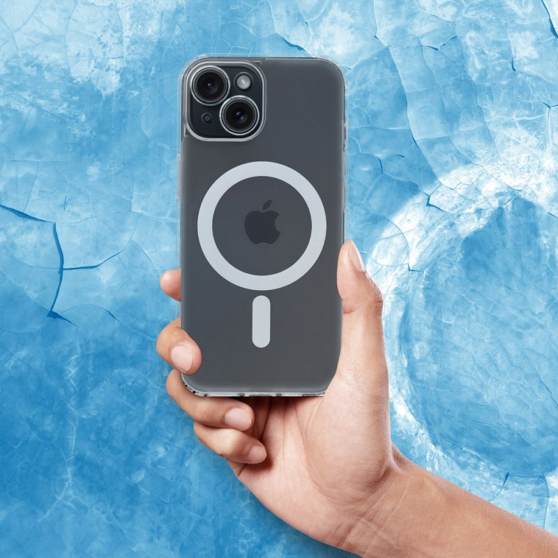Viedtālruņa aizmugurējais vāciņš Apple iPhone 13 Frost Mag cover camera protection Caurspīdīga