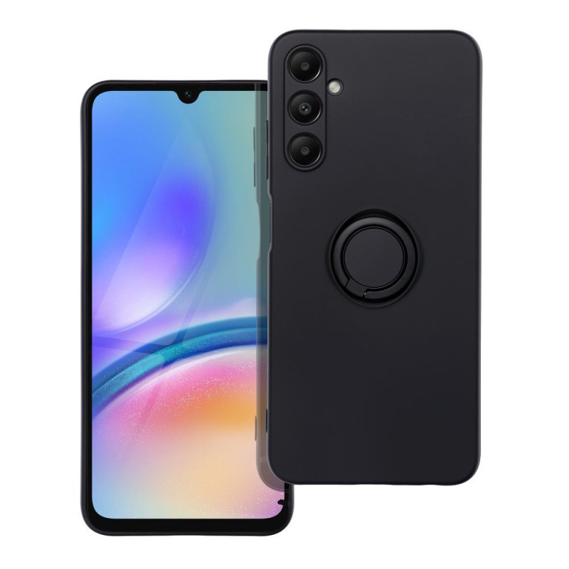 Viedtālruņa aizmugurējais vāciņš Samsung Galaxy A05S Silicone Ring Melna
