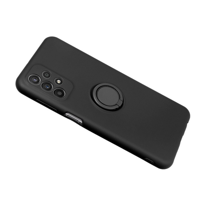 Viedtālruņa aizmugurējais vāciņš Samsung Galaxy A05S Silicone Ring Melna