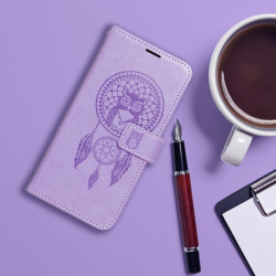 Viedtālruņa atveramais maciņš Samsung Galaxy S23 Mezzo Book Dreamcatcher Purpura