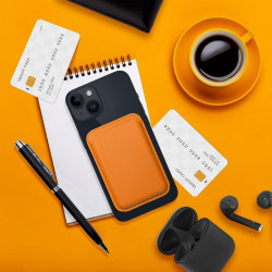 Viedtālruņa karšu kabatiņa Universal Universal Orandža