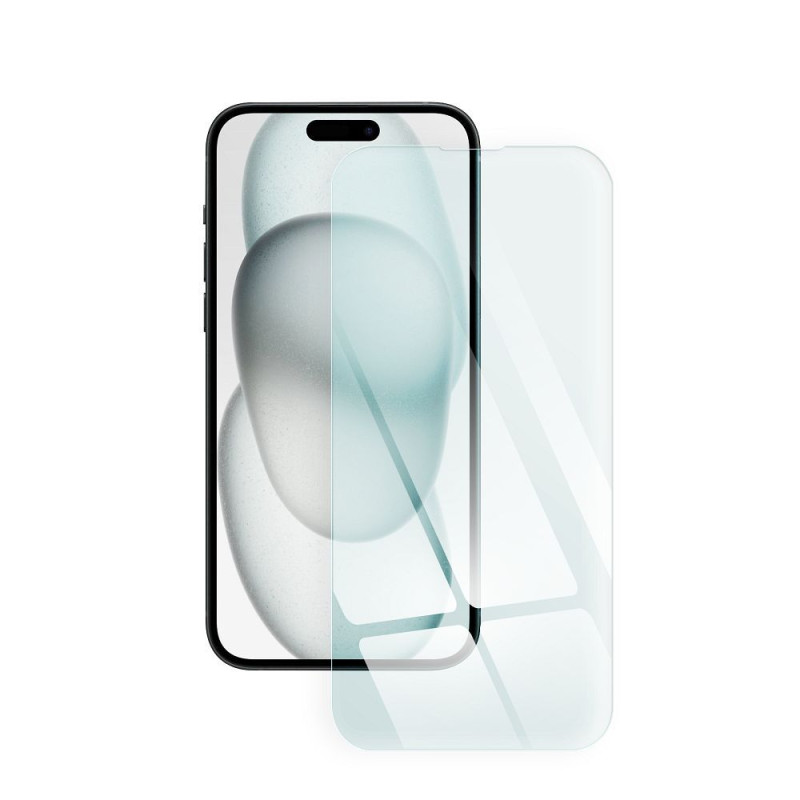 Nutitelefoni kaitseklaas Õun Iphone 15 Läbipaistev