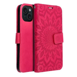 Apple Iphone 15 Mezzo Book Mandala Magenta