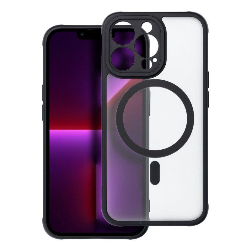 Viedtālruņa aizmugurējais vāciņš Apple iPhone 13 Pro Full matte mag Melna