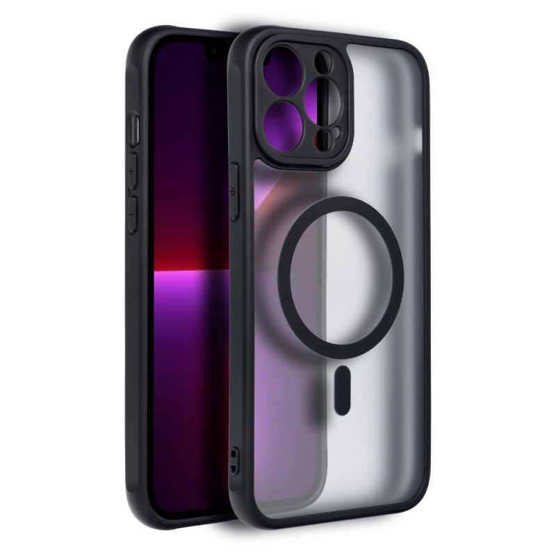 Viedtālruņa aizmugurējais vāciņš Apple iPhone 13 Pro Max Full matte mag Melna