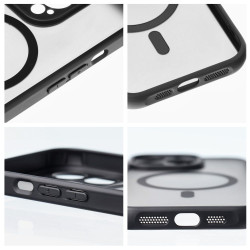 Viedtālruņa aizmugurējais vāciņš Apple iPhone 13 Pro Max Full matte mag Melna