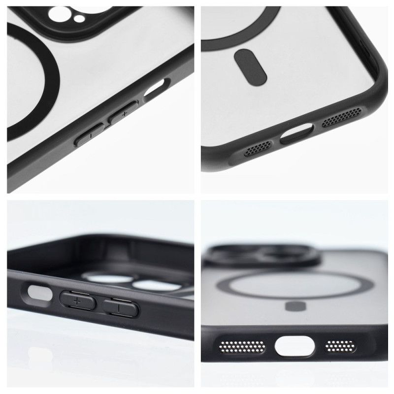 Viedtālruņa aizmugurējais vāciņš Apple iPhone 13 Pro Max Full matte mag Melna