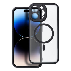 Viedtālruņa aizmugurējais vāciņš Apple iPhone 14 Pro Max Full matte mag Black, Transparent