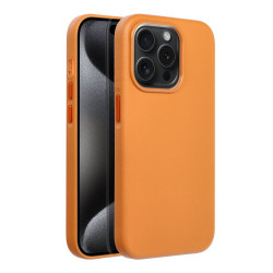 Apple iPhone 15 Pro Leather Mag Orange