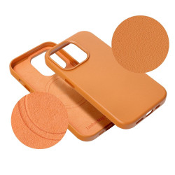 Apple iPhone 15 Pro Leather Mag Orange