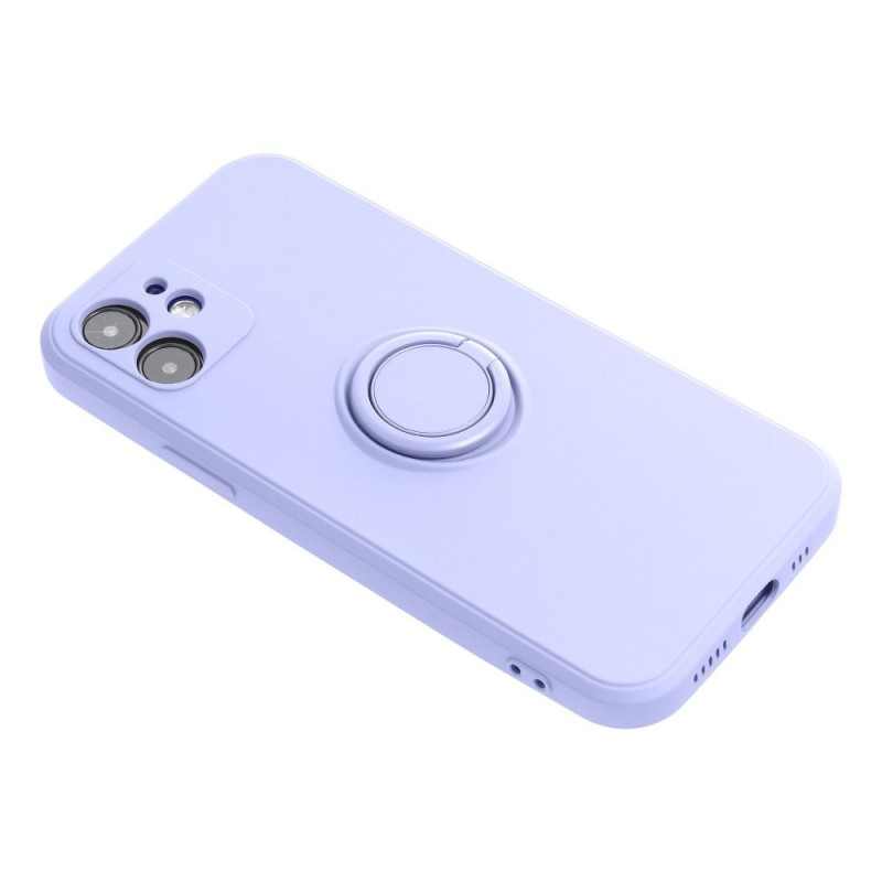 Viedtālruņa aizmugurējais vāciņš Xiaomi Redmi Note 11 5G / 11S 5G Silicone Ring Violeta