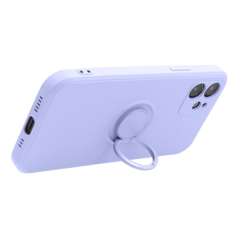 Viedtālruņa aizmugurējais vāciņš Xiaomi Redmi Note 11 5G / 11S 5G Silicone Ring Violet
