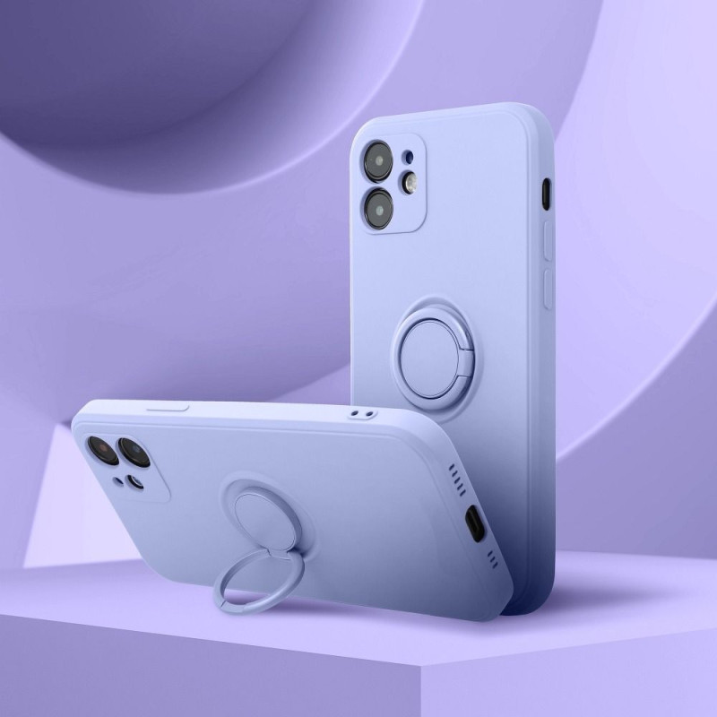 Viedtālruņa aizmugurējais vāciņš Xiaomi Redmi Note 11 5G / 11S 5G Silicone Ring Violeta