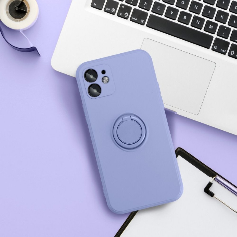 Viedtālruņa aizmugurējais vāciņš Xiaomi Redmi Note 11 5G / 11S 5G Silicone Ring Violeta