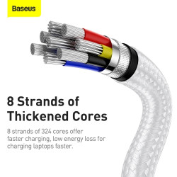 Universal cable Type C to Type C PD 5A 100W Cafule CATJK-C02 1 m
