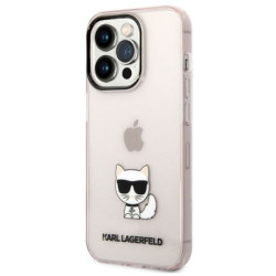 Viedtālruņa aizmugurējais vāciņš Apple iPhone 14 Pro Max Choupette Collection Pink, Transparent