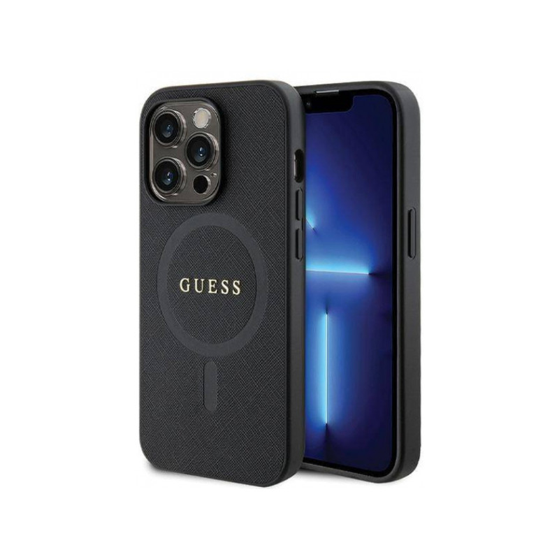 Nutitelefoni tagakaas Õun iPhone 13 Pro Max Saffiano MagSafe Must