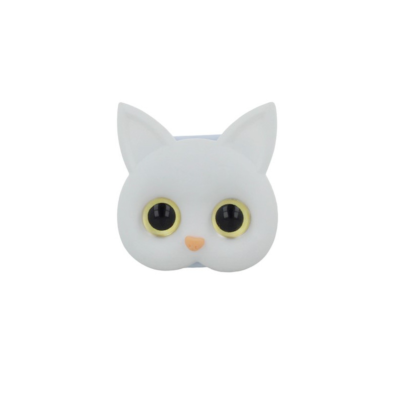 Viedtālruņa pirkstu turētājs Cat Holder White