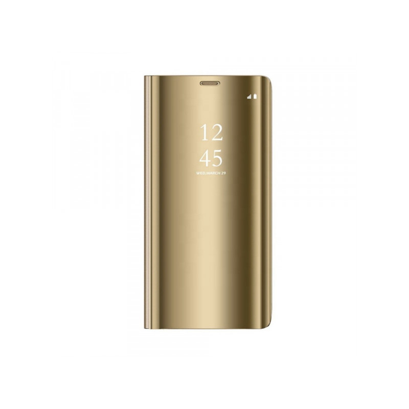 Nutitelefoni klapiümbris Samsung Galaxy S22 Nutikas selge vaade Kuldne