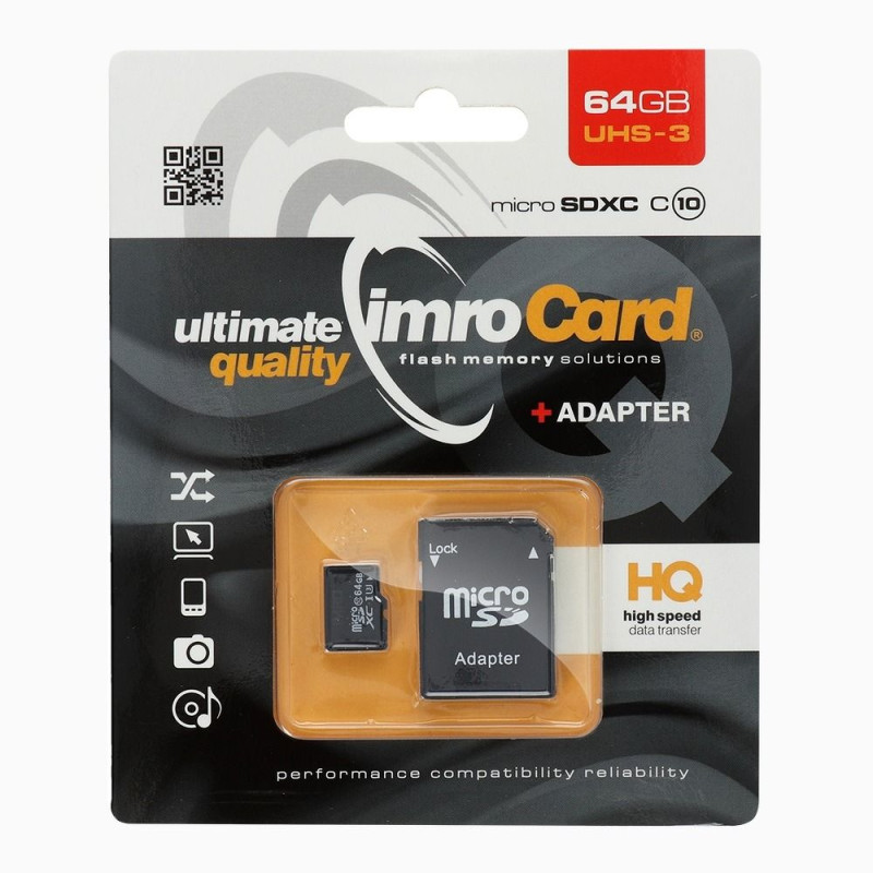 Ārējā atmiņa MicroSDXC10/64G ADP UHS-3
