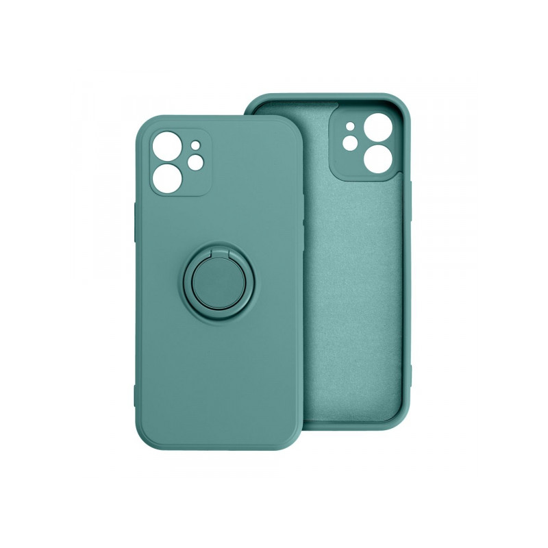 Viedtālruņa aizmugurējais vāciņš Apple iPhone 13 Pro Max Silicone Ring Zaļa