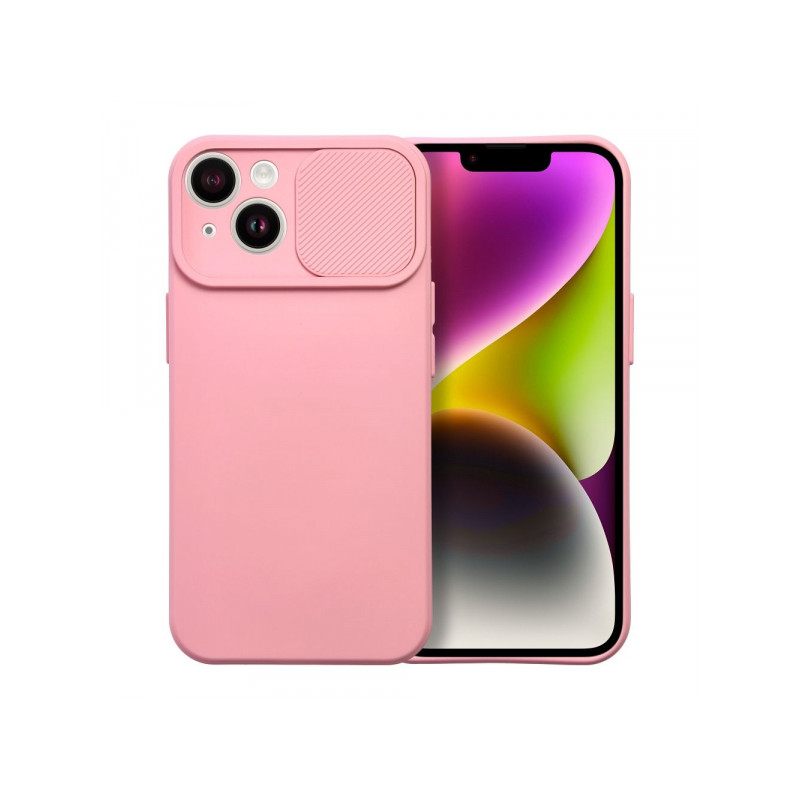 Viedtālruņa aizmugurējais vāciņš Samsung Galaxy A13 5G Camshield Slide Gaiši rozā