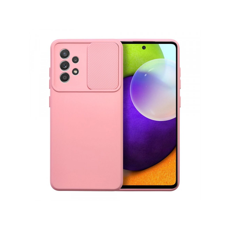 Nutitelefoni tagakaas Samsung Galaxy A52 / A52 5G / A52s 5G Nukkvõlli slaid Hele roosa