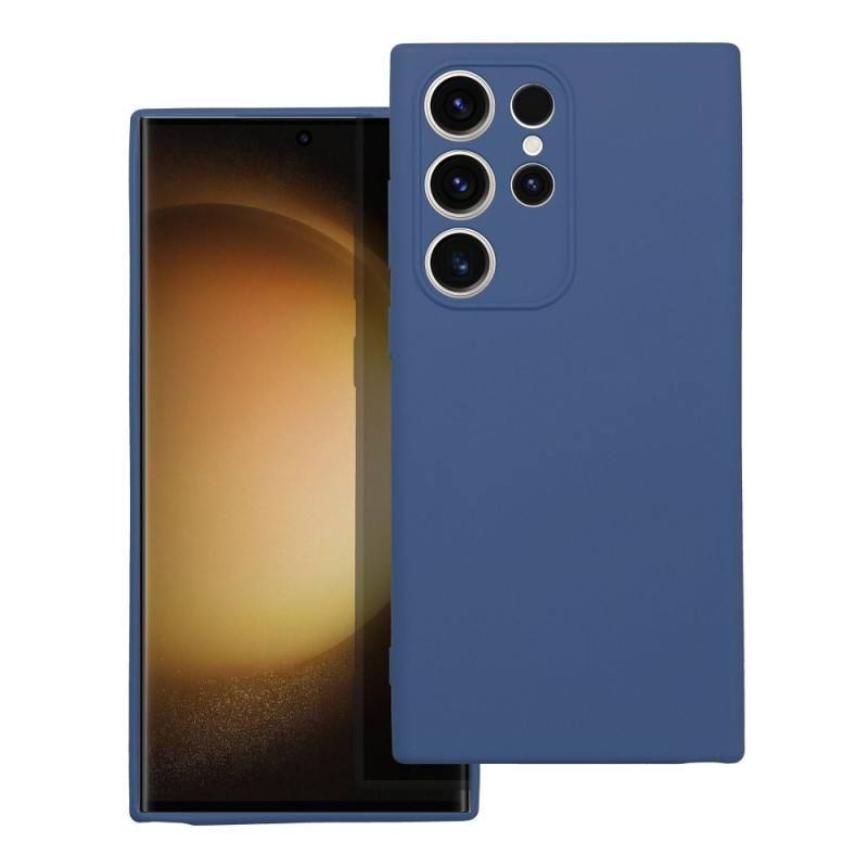 Viedtālruņa aizmugurējais vāciņš Samsung Galaxy S23 Ultra Silicon Zila