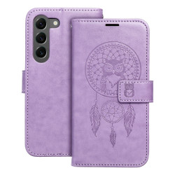 Viedtālruņa atveramais maciņš Samsung Galaxy S23 Mezzo Book Dreamcatcher Purpura