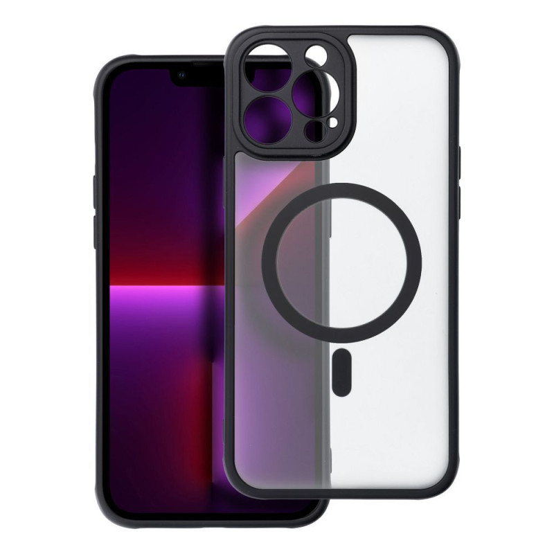 Viedtālruņa aizmugurējais vāciņš Apple iPhone 13 Pro Max Full matte mag Melna