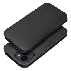 Viedtālruņa atveramais maciņš Samsung Galaxy A25 5G Dual Pocket Book Melna