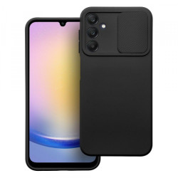 Viedtālruņa aizmugurējais vāciņš Samsung Galaxy A25 5G Camshield Slide Melna