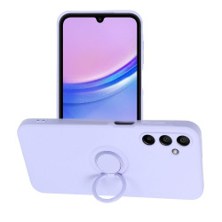 Viedtālruņa aizmugurējais vāciņš Samsung Galaxy A15 5G Silicone Ring Violeta