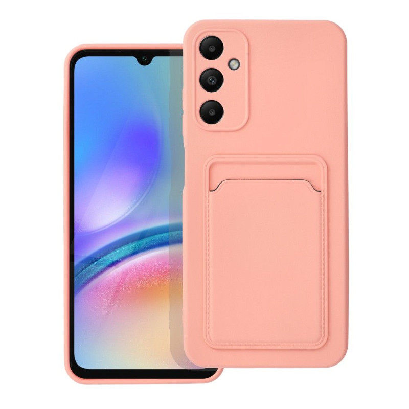 Viedtālruņa aizmugurējais vāciņš Samsung Galaxy A05S CARD Case Rozā