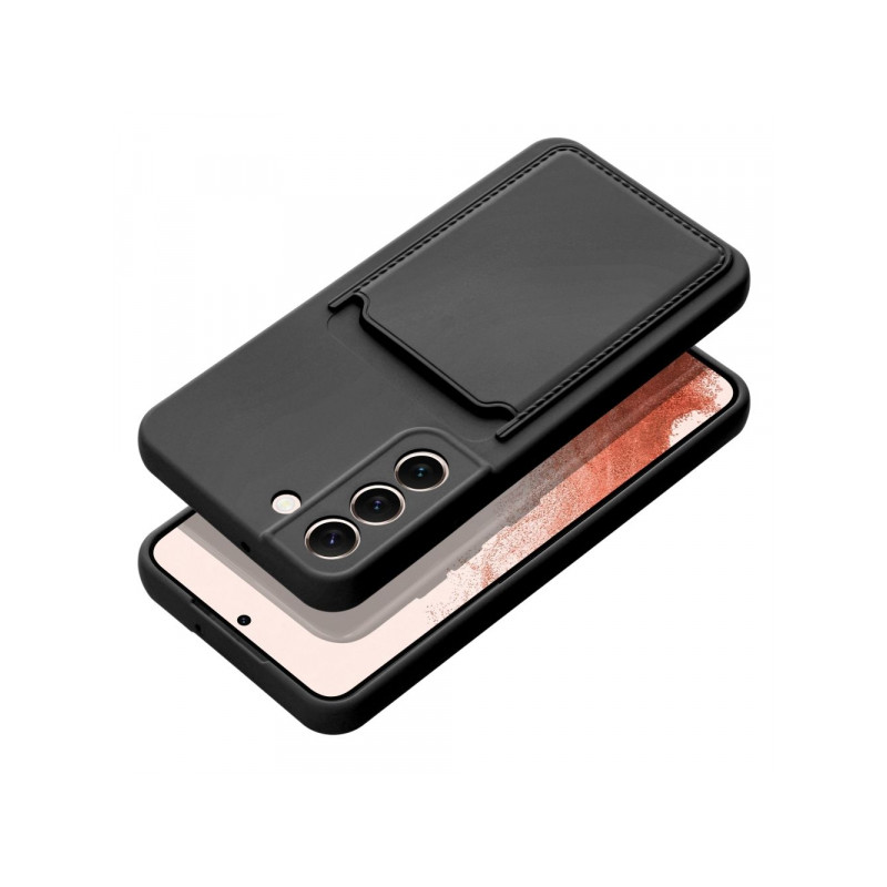 Viedtālruņa aizmugurējais vāciņš Samsung Galaxy A55 5G CARD Case Melna