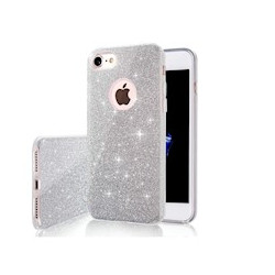 Viedtālruņa aizmugurējais vāciņš Samsung Galaxy A35 Glitter 3 in 1 Sudraba