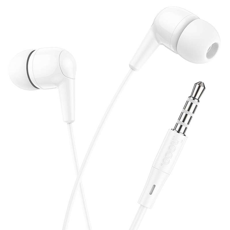 Austiņas ar vadu Universal earphones universal with mic M97 Balta