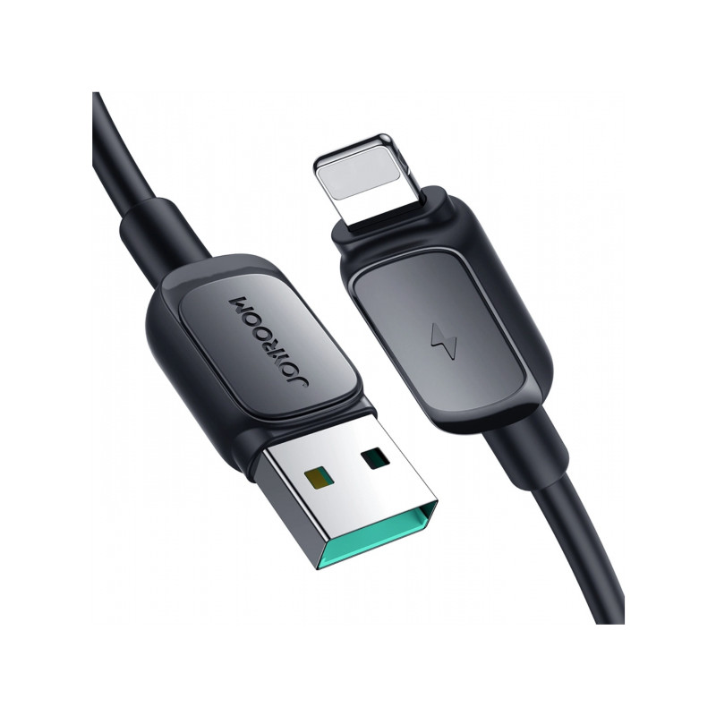 Kabelis Lightning / USB-A 2.4A 1.2 m Cable Melna
