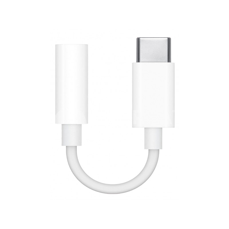 Audio kabeļa pārveidotājs USB-C to 3.5 mm Jack Adapter Balta