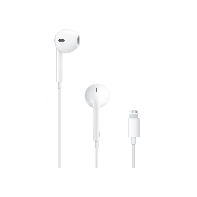 Austiņas ar vadu Earpods with lightning connector Balta