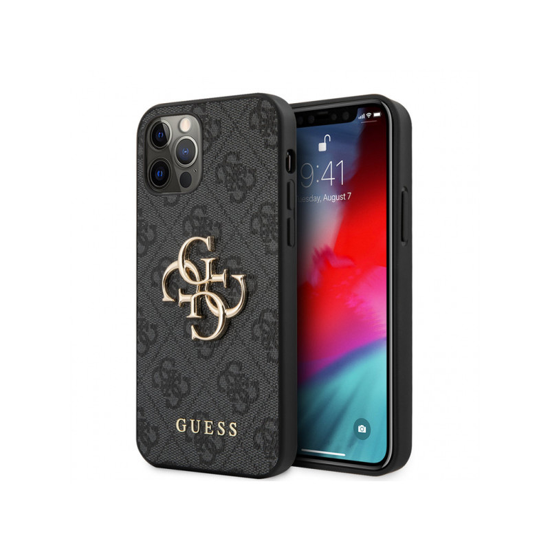 Viedtālruņa aizmugurējais vāciņš Apple iPhone 12 Pro Max 4G Metal Logo Grey, With Design