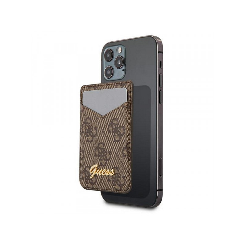 Nutitelefoni kaardi tasku Cardsloti kolmnurga logo Pruun