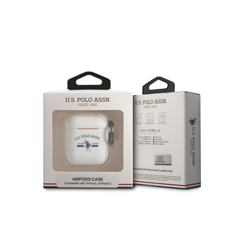 Bezvadu austiņu apvalks Apple Horses Flag USACA2SFGH Balta, Ar Dizainu