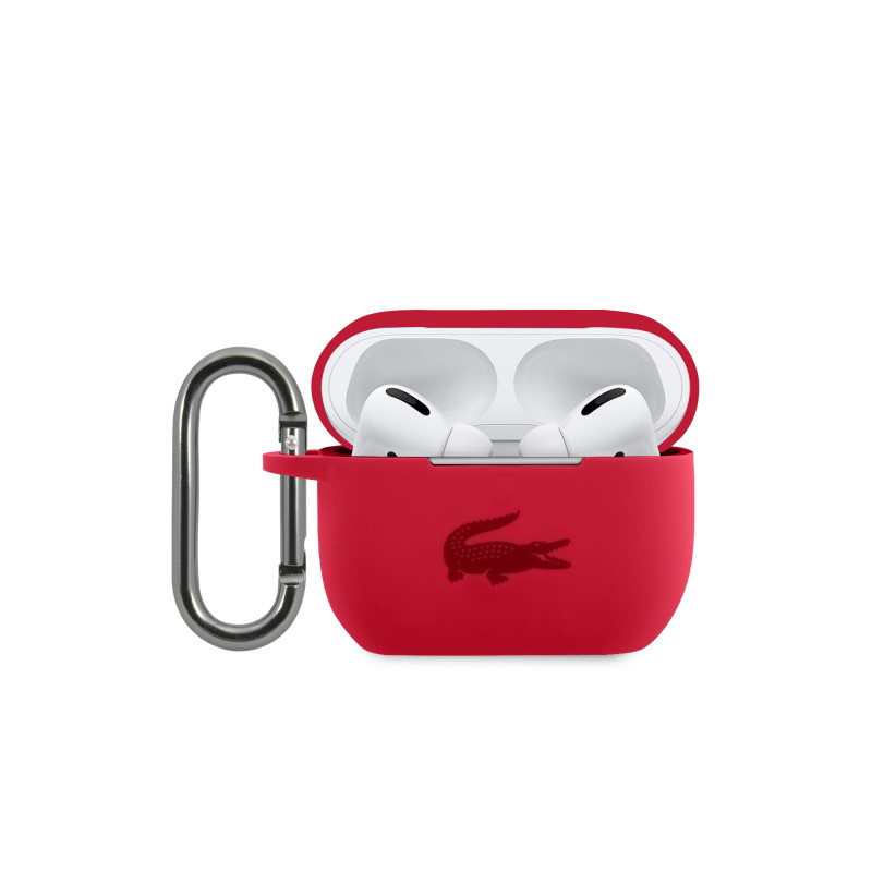 Bezvadu austiņu apvalks Apple Glossy Printing Sarkana